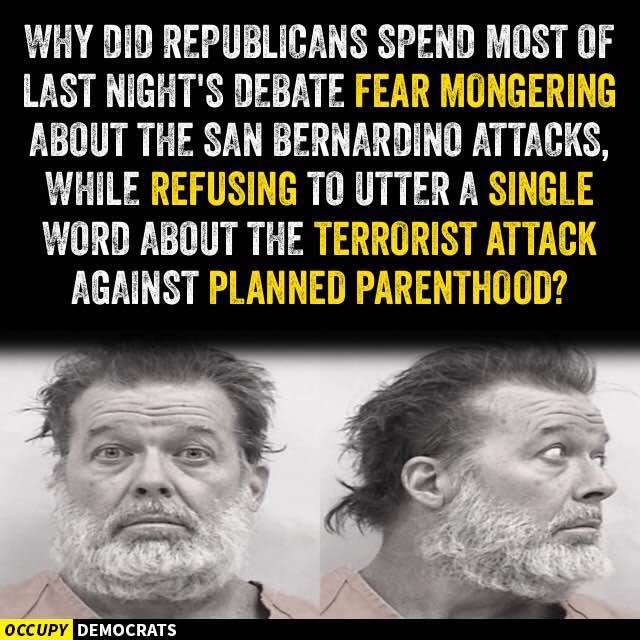 No Mention of Attacks of Planned Parenthood